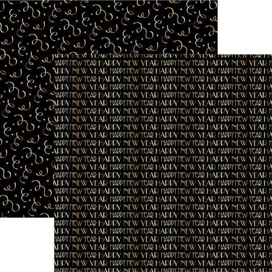 Happy new Year Scrapbook Paper by Reminisce