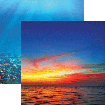 At the Beach Scrapbook Paper 12x12