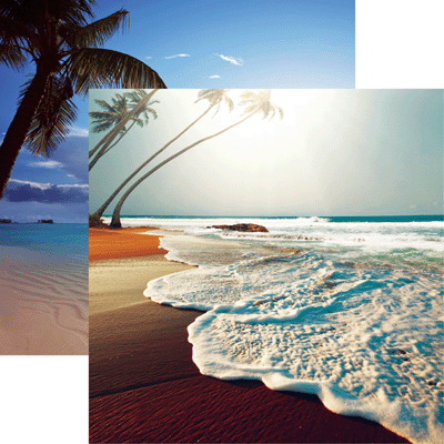 Beachin It Scrapbook Paper - At the Beach by Reminisce