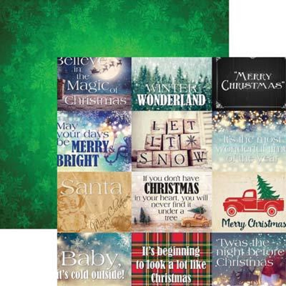 Christmas Spirit 12x12 Scrapbook Papers & Stickers Set