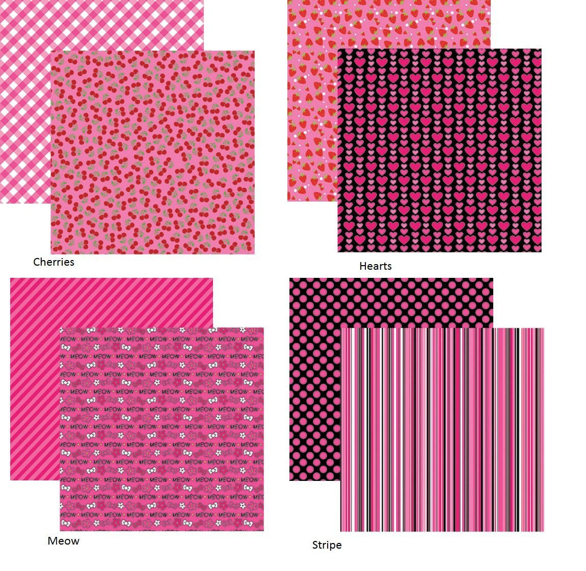 Reminisce Cute Kitty 12x12 Scrapbooking Paper Set