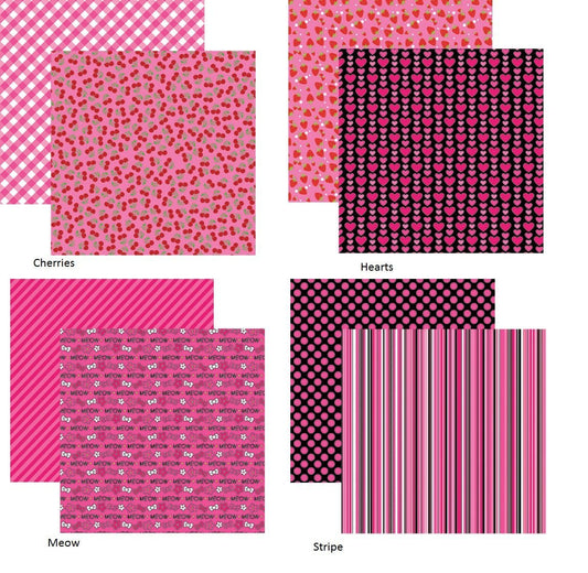 Reminisce Cute Kitty 12x12 Scrapbooking Paper Set