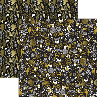 Elegant Christmas Cheer 12x12 Cardstock Paper