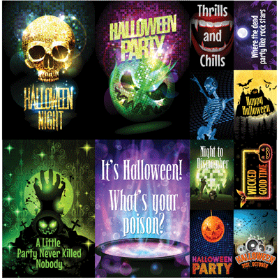 Halloween Party Stickers from Reminisce