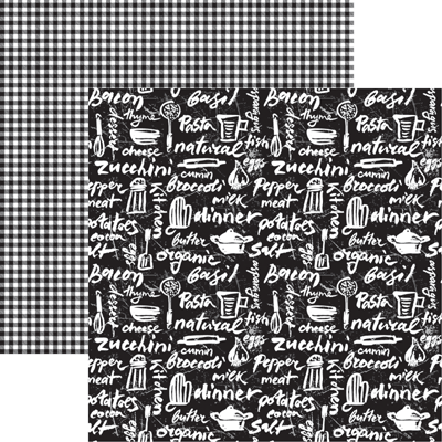 In the Kitchen - Love at First Bite Scrapbook Papers