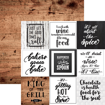 Love at First Bite Scrapbook Paper by Reminisce