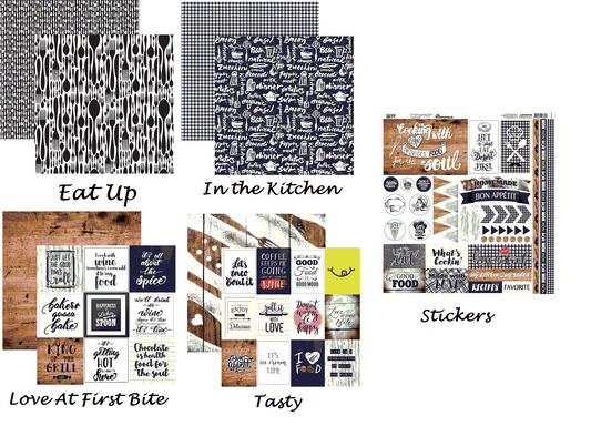 Love at First Bite Papers and Stickers Set by Reminisce