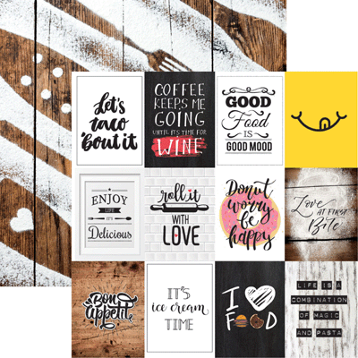 Tasty Love After First Bite Scrapbook Paper by Reminisce