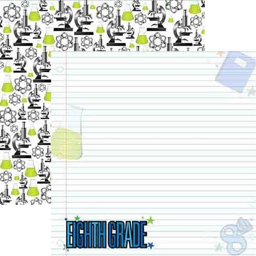 EIGHTH 8th Grade 12x12 Paper Making the Grade by Reminisce