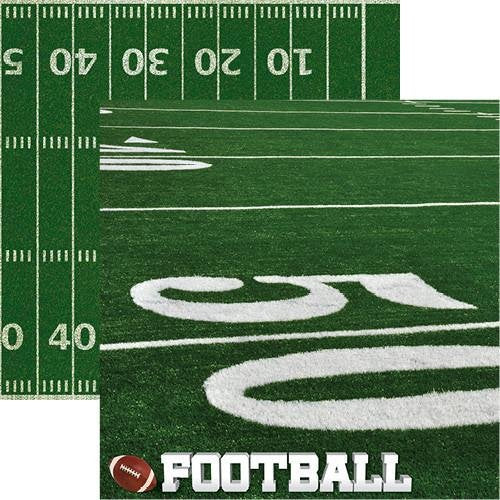 Reminisce Real sports Football Paper Cardstock 12x12