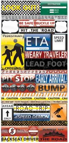 Road Signs Quote Stickers by Reminisce