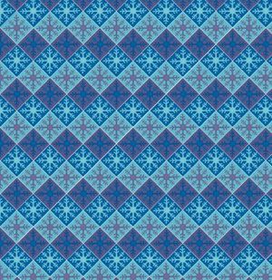 Snowflake Harlequin Scrapbook paper