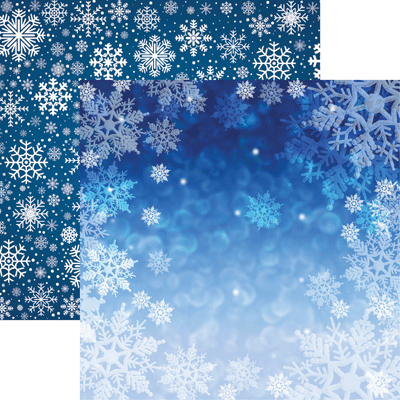 Snow Day Scrapbook paper from Snowflake Ridge 12 inch