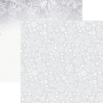 Snowflake Ridge - Whiteout 12x12 Scrapbook Papers - by Reminisce 5 Sheets