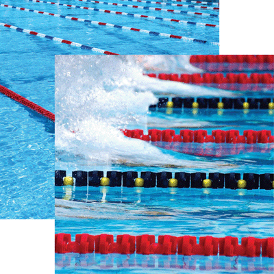 The Start Swim Team Scrapbook paper by Reminisce