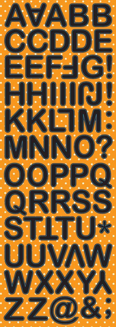 The Halloween Collection Alphabet Stickers