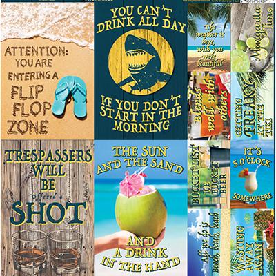 Tropical Shipwreck Co Poster Stickers by Reminisce