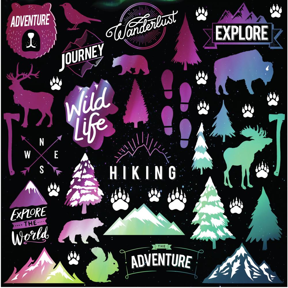 Aurora Scrapbook Stickers by Reminisce