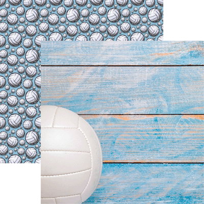 Reminisce Game Day Volleyball 2 Scrapbook Paper