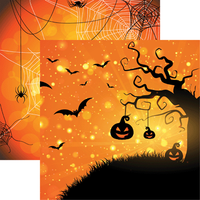 Going Batty - Halloween Night 12x12 Halloween Scrapbook Paper – Country ...