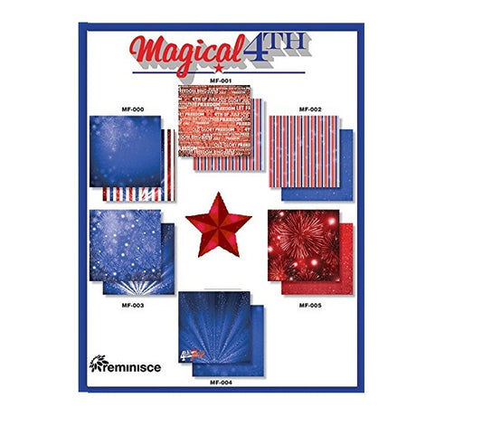 Magical 4th of July Reminisce Scrapbook Papers Set