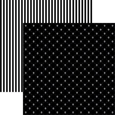 Fleur de Lis Parisian Cafe Scrapbook paper