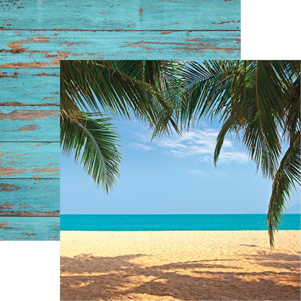 Caribbean Beach The Shipwreck co Scrapbook Paper