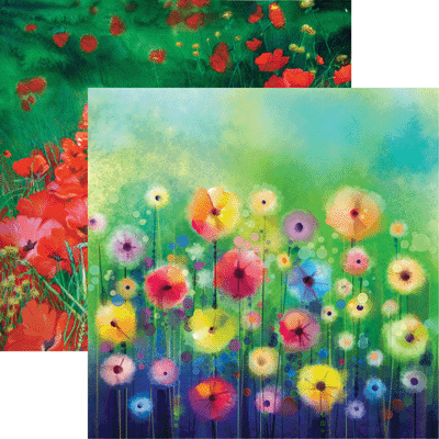 What Dreams May Come 12X12 Scrapbook Papers Set of 4 Sheets
