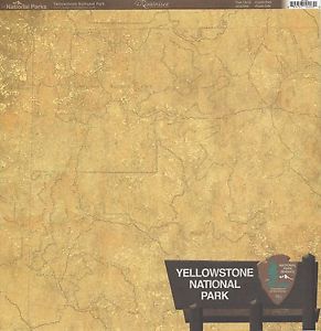 Yellowstone Scrapbook paper