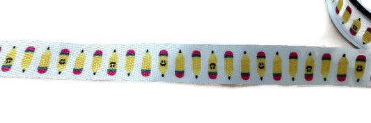 School Pencil Twill Ribbon 5/8 x 4 Yards
