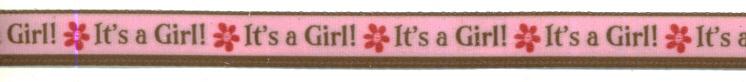 Its a Girl Satin Ribbon