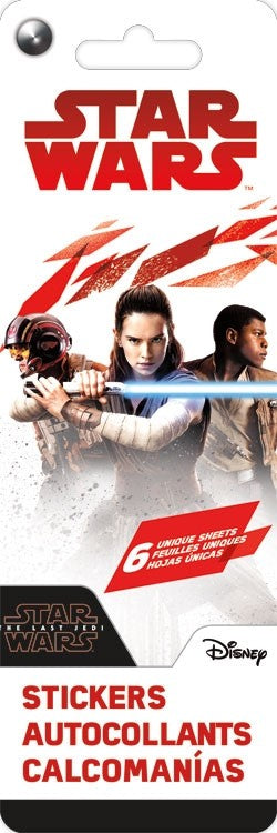 Star Wars the Last Jedi Stickers Flip Pack - 6 Sheets