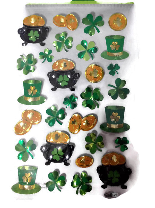 St Patricks Day Pot of Gold Stickers