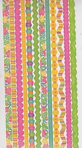 Glitter Tropical Border Stickers