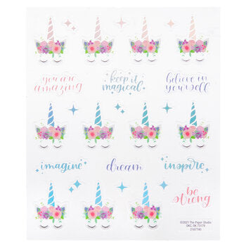 Unicorn Head Horn Stickers