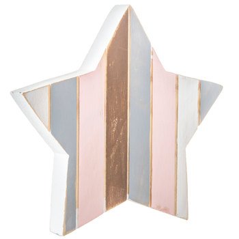 Pastel Plank Wood Star Home Decor