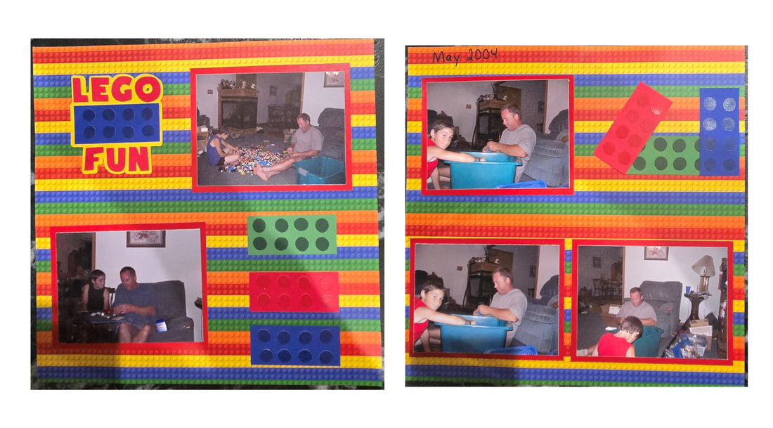 Lego Fun Scrapbook Layout