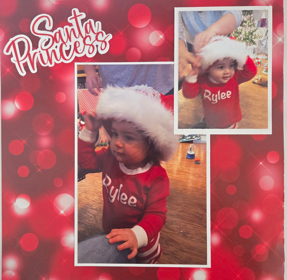 Santa Princess Scrapbook Layout