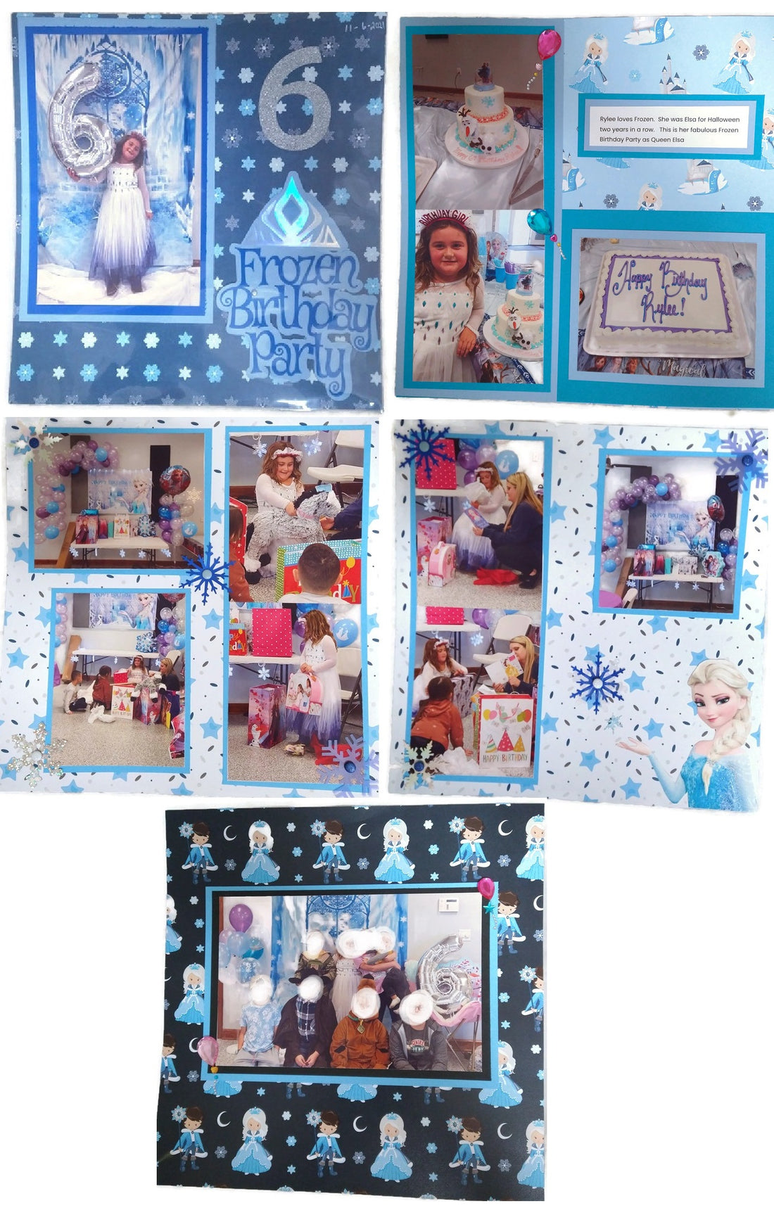 Frozen Birthday Party - Multi Page Layouts