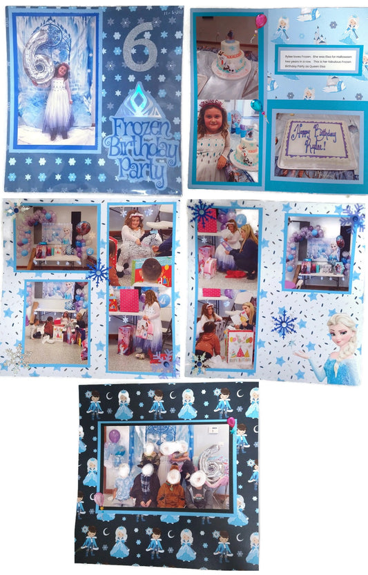 Frozen Birthday Party - Multi Page Layouts