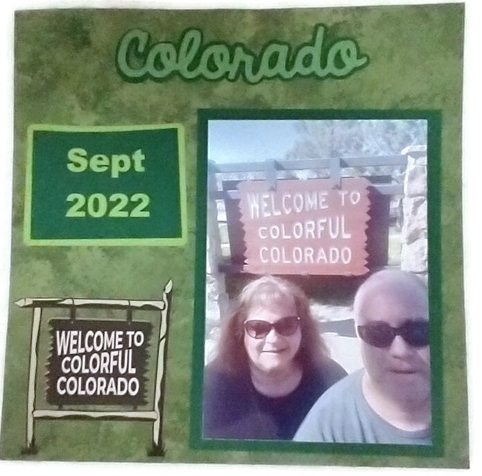 Welcome to Colorado Scrapbook Layout