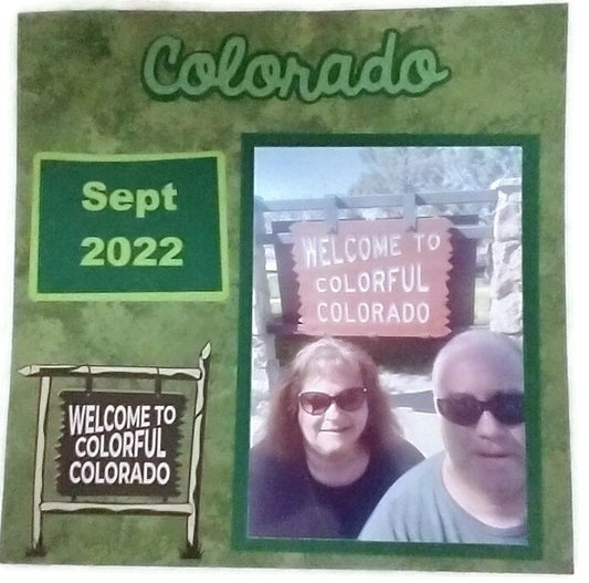 Welcome to Colorado Scrapbook Layout