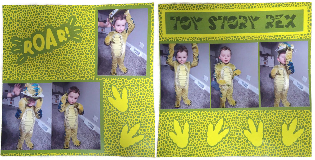 Toy Story Rex Dinosaur Halloween Costume Layout