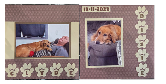 Dog Sleeping Scrapbook Layouts