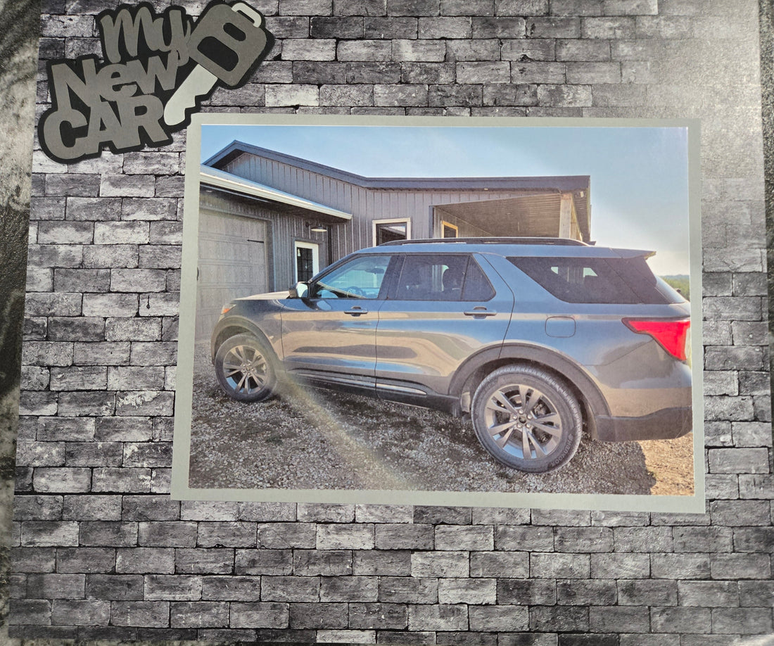 My New Car Scrapbook Layout