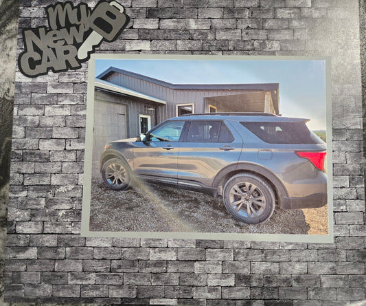 My New Car Scrapbook Layout