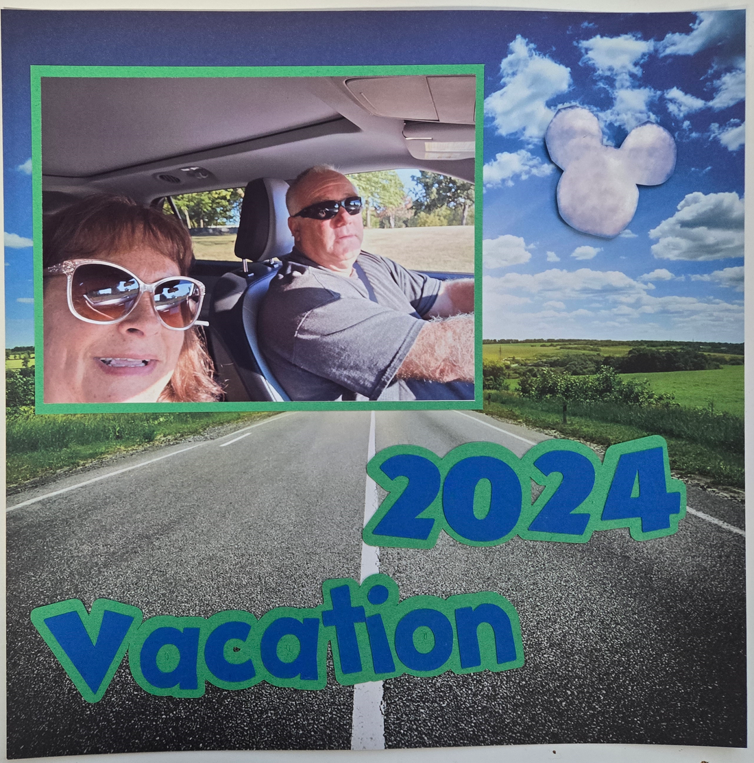 2024 Vacation Title Scrapbook Page