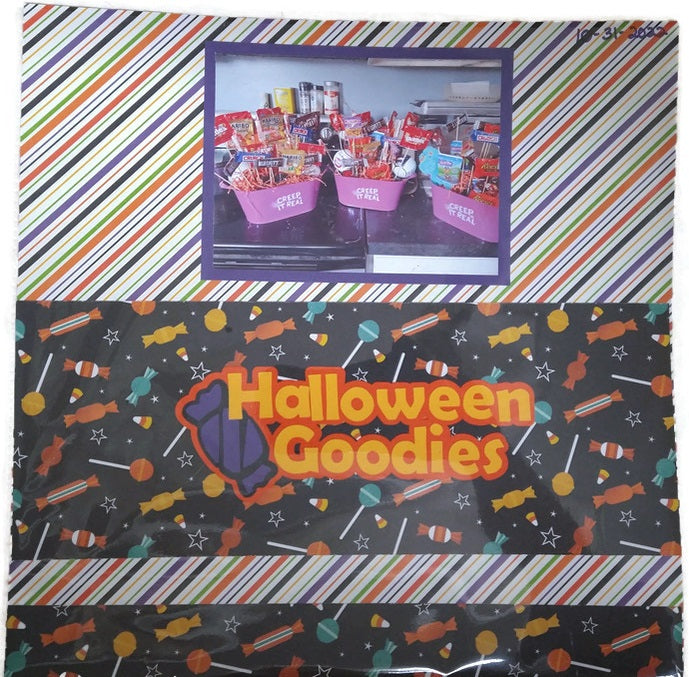 Halloween Goodies Scrapbook Layout