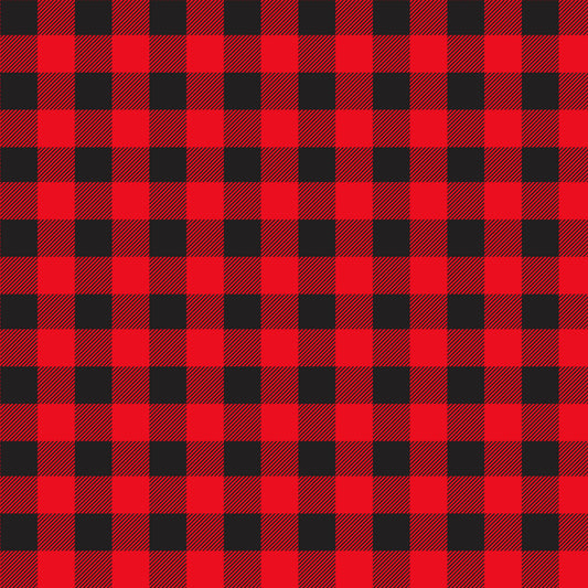 Lumberjack Plaid/Wood - Double Sided Paper 12x12