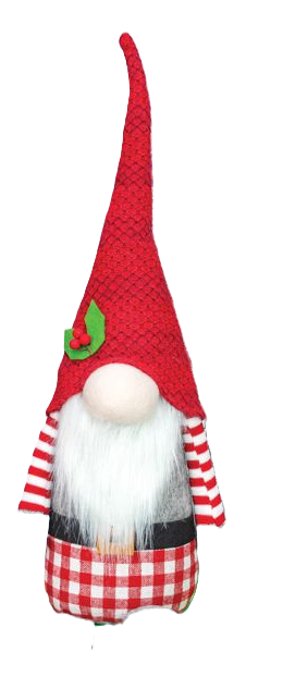 Rosey Red Gnome Sitter Decor